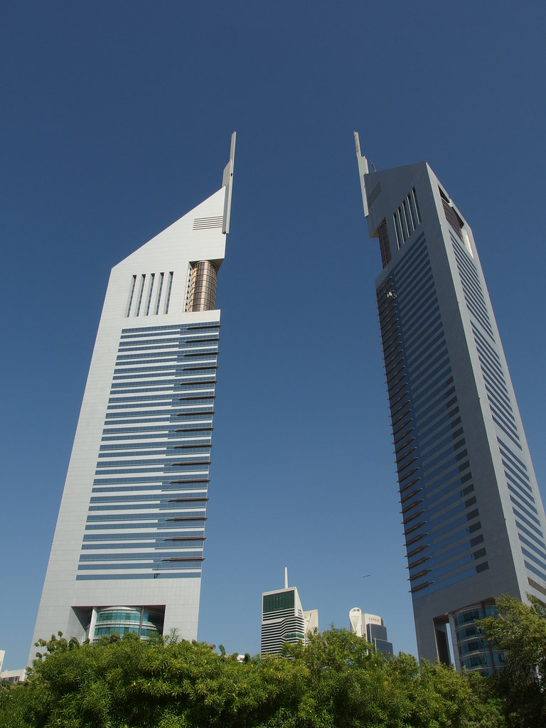 The Emirates Towers famous buildings in Dubai