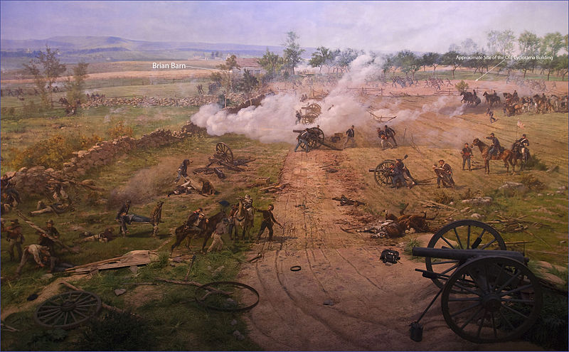 largest battles in history - The Battle of Gettysburg